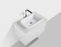 Clear Cube Madrid 800 with Double Drawer  White with Quartz Stone Top - Includes Madrid Basin White Composite