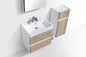 Clear Cube Milan 600 with Double Drawer  Gloss White Drawers with Gloss White Sides - Includes Milan 600 Basin White Composite
