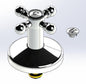 Cobra Roma Underwall Light Pattern 1/2 Headpart Chrome