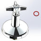 Cobra Star Underwall Light Pattern Headpart 1/2 Chrome