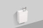 Clear Cube Enzo 400 with Double Drawer Gloss White - Includes Enzo 400 Basin White Composite