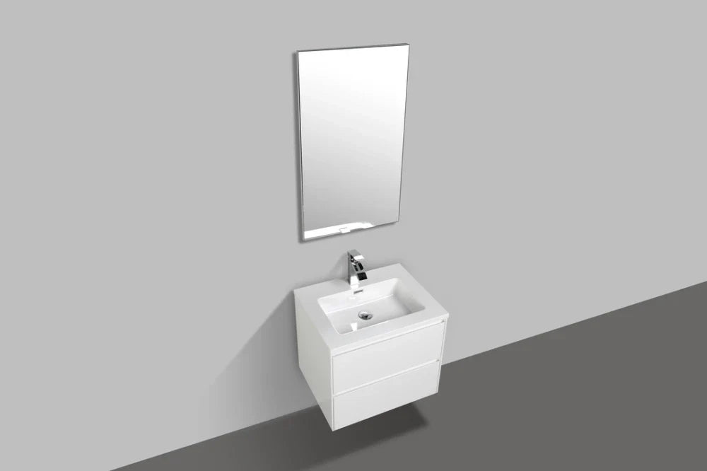 clear Cube Enzo 600 with Double Drawer  - Includes Enzo 600 Basin White Composite