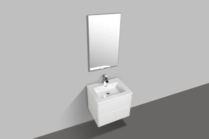 clear Cube Enzo 600 with Double Drawer  - Includes Enzo 600 Basin White Composite