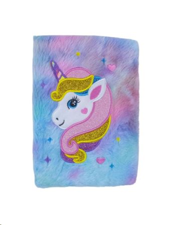 Fluffy Unicorn Journal with 80 pages , Journal is 23cm x16cm
