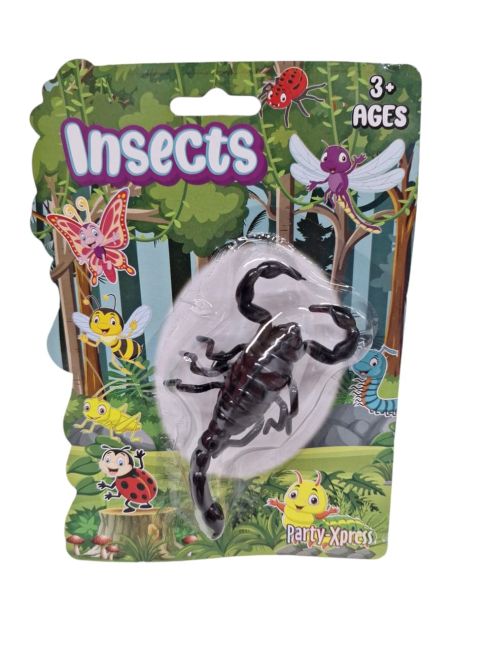 Insects , 4 assorted creepy crawlies pull back