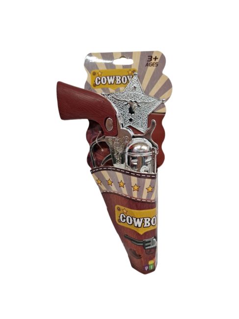Sherrif , Sherrif gun and badge in paper holster