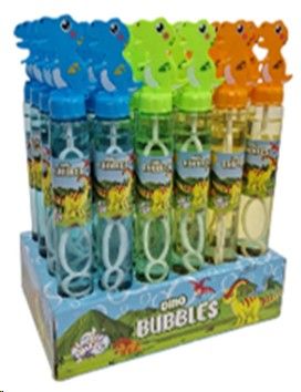 Dinosaur Bubble Sticks , 27cm Length , 24 per display