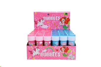 Unicorn and Mermaid Bubbles , 12 cm height , 36 units per display box