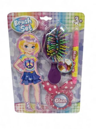 Fantasy hair, hair colour extensions, hair elastic, hair clips , hair scrunchy and tatoos, card size 24cm  x 17cm width