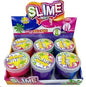 Giant 15 gram 3 lumo colour slimes in a tub, box of 6 tubs