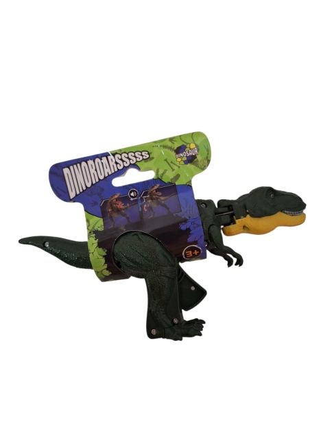 Dinosaur with hand control , making noise and lights flashing when moving in hand