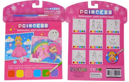Watercolour Princess activity book