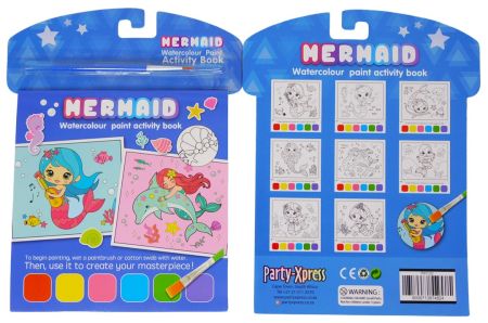 Watercolour Mermaid activity book
