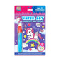 Unicorn designs coloured in with a pen that needs water to then colour in with the pen