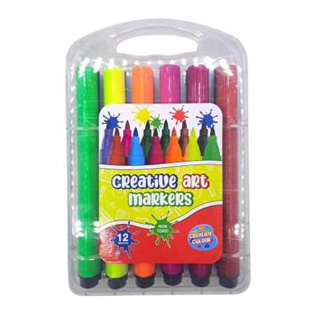 Creative Art Markers , 12 colour Markers, each marker is 11.5cm
