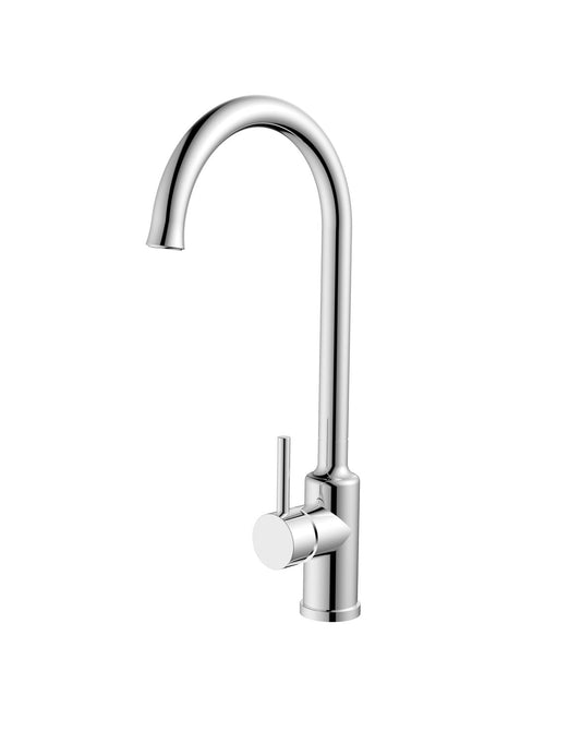 Cobra Savour Sink Mixer Round Swivel High Spout Pillar Type Matt Chrome