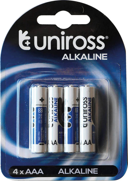 UNICROSS ALKALINE 4 X AAA