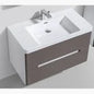Clear Cube Venice 600 with Double Drawer Gloss White Drawers with Gloss White Sides - Includes Milan 600 Basin White Composite