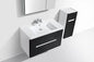 Clear Cube Milan 900 with Double Drawer Gloss White Drawers with Gloss White Sides - Includes Milan 900 Basin White Composite