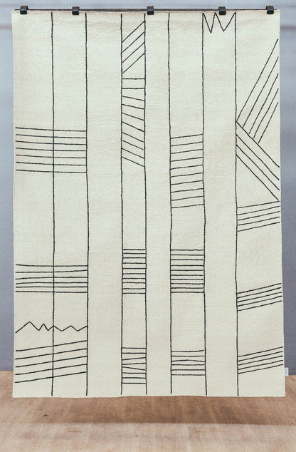 Voke Birch Black Rug